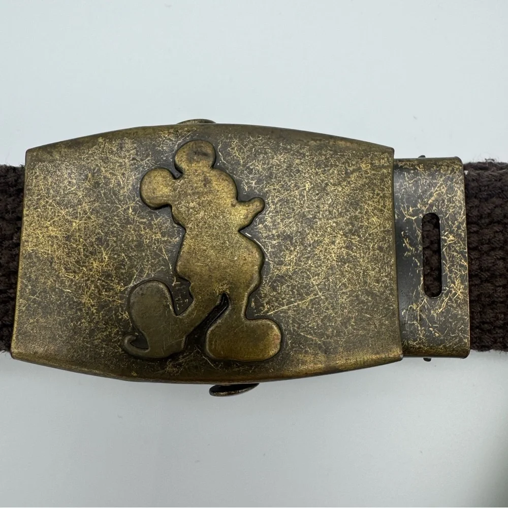Disney store Boys 2T 4T Mickey Mouse neck tie brown belt buckle toddler bundle